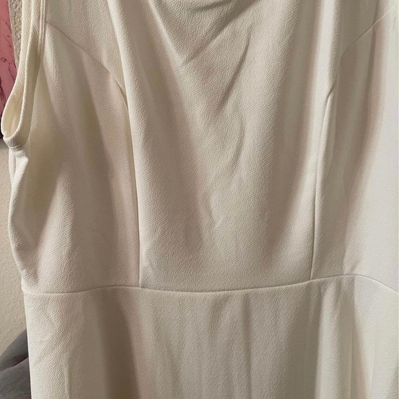 Plus Size Women’s sleeveless midi cream dress size 6X NEW - Picture 7 of 10